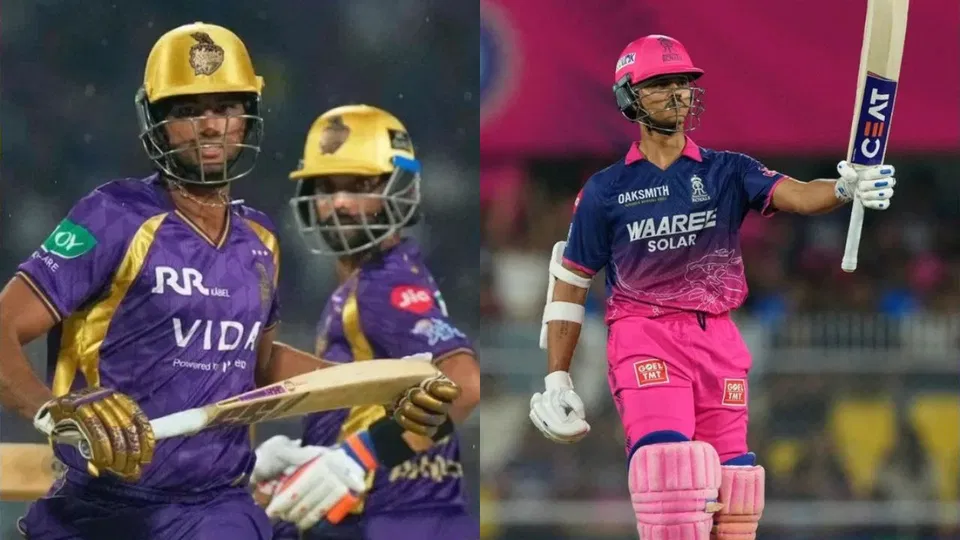 KKR vs RR Head To Head Records - IPL 2026, Match 28